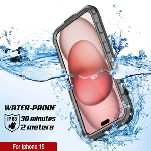 iPhone 16 Metal Extreme 2.0 Series Aluminum Waterproof Case IP68 W/Buillt in Screen Protector [Silver]