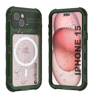 iPhone 16 Metal Extreme 2.0 Series Aluminum Waterproof Case IP68 W/Buillt in Screen Protector [Dark-Green]