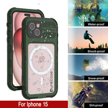 Load image into Gallery viewer, iPhone 16 Metal Extreme 2.0 Series Aluminum Waterproof Case IP68 W/Buillt in Screen Protector [Dark-Green]
