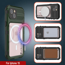 Load image into Gallery viewer, iPhone 16 Metal Extreme 2.0 Series Aluminum Waterproof Case IP68 W/Buillt in Screen Protector [Dark-Green]
