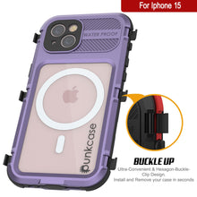 Load image into Gallery viewer, iPhone 16 Metal Extreme 2.0 Series Aluminum Waterproof Case IP68 W/Buillt in Screen Protector [Purple]
