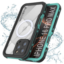 Load image into Gallery viewer, iPhone 16 Pro Max Waterproof IP68 Case, Punkcase [Teal] [StudStar Series] [Slim Fit]
