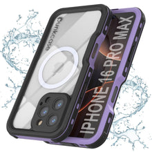 Load image into Gallery viewer, iPhone 16 Pro Max Waterproof IP68 Case, Punkcase [Lilac] [StudStar Series] [Slim Fit] [Dirtproof]
