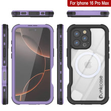 Load image into Gallery viewer, iPhone 16 Pro Max Waterproof IP68 Case, Punkcase [Lilac] [StudStar Series] [Slim Fit] [Dirtproof]
