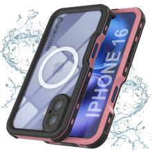 Load image into Gallery viewer, iPhone 16 Waterproof IP68 Case, Punkcase [Pink] [StudStar Series] [Slim Fit] [Dirtproof]
