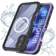 Load image into Gallery viewer, iPhone 16 Waterproof IP68 Case, Punkcase [Lilac] [StudStar Series] [Slim Fit] [Dirtproof]
