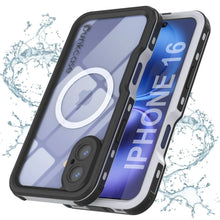 Load image into Gallery viewer, iPhone 16 Waterproof IP68 Case, Punkcase [White] [StudStar Series] [Slim Fit] [Dirtproof]
