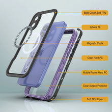 Load image into Gallery viewer, iPhone 16 Waterproof IP68 Case, Punkcase [Lilac] [StudStar Series] [Slim Fit] [Dirtproof]
