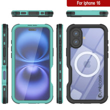 Load image into Gallery viewer, iPhone 16 Waterproof IP68 Case, Punkcase [Teal] [StudStar Series] [Slim Fit]
