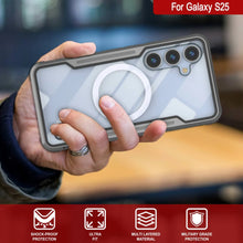 Load image into Gallery viewer, Punkcase S25 Armor Stealth Case Protective Military Grade Multilayer Cover [Grey-Black]
