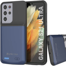 Load image into Gallery viewer, PunkJuice S21 Ultra Battery Case Blue - Portable Charging Power Juice Bank with 4700mAh
