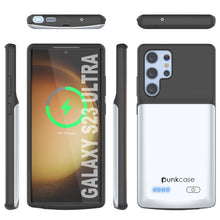 Load image into Gallery viewer, PunkJuice S23 Ultra Battery Case White - Portable Charging Power Juice Bank with 4800mAh
