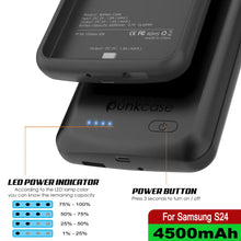 Load image into Gallery viewer, PunkJuice S24 Battery Case Black - Portable Charging Power Juice Bank with 4500mAh
