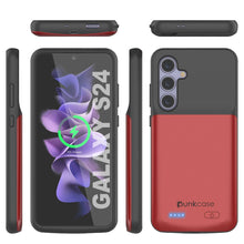 Load image into Gallery viewer, PunkJuice S24 Battery Case Red - Portable Charging Power Juice Bank with 4500mAh
