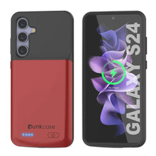 Load image into Gallery viewer, PunkJuice S24 Battery Case Red - Portable Charging Power Juice Bank with 4500mAh
