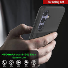 Load image into Gallery viewer, PunkJuice S24 Battery Case Black - Portable Charging Power Juice Bank with 4500mAh
