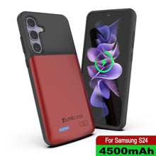 Load image into Gallery viewer, PunkJuice S24 Battery Case Red - Portable Charging Power Juice Bank with 4500mAh
