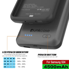 Load image into Gallery viewer, PunkJuice S24 Battery Case Grey - Portable Charging Power Juice Bank with 4500mAh
