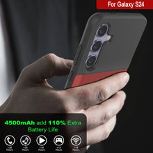 Load image into Gallery viewer, PunkJuice S24 Battery Case Red - Portable Charging Power Juice Bank with 4500mAh
