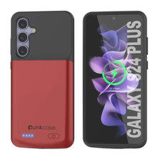 Load image into Gallery viewer, PunkJuice S24+ Plus Battery Case Red - Portable Charging Power Juice Bank with 5000mAh
