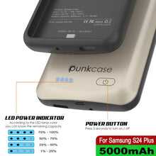 Load image into Gallery viewer, PunkJuice S24+ Plus Battery Case Silver - Portable Charging Power Juice Bank with 5000mAh
