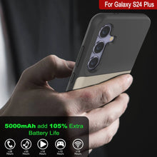 Load image into Gallery viewer, PunkJuice S24+ Plus Battery Case Silver - Portable Charging Power Juice Bank with 5000mAh
