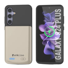 Load image into Gallery viewer, PunkJuice S24+ Plus Battery Case Silver - Portable Charging Power Juice Bank with 5000mAh
