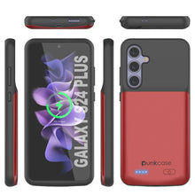 Load image into Gallery viewer, PunkJuice S24+ Plus Battery Case Red - Portable Charging Power Juice Bank with 5000mAh
