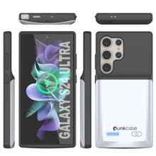 Load image into Gallery viewer, PunkJuice S24 Ultra Battery Case White - Portable Charging Power Juice Bank with 4500mAh
