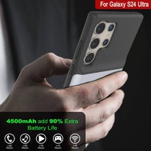 Load image into Gallery viewer, PunkJuice S24 Ultra Battery Case White - Portable Charging Power Juice Bank with 4500mAh
