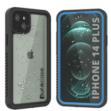 Load image into Gallery viewer, iPhone 14 Plus Waterproof Case, Punkcase [Extreme Series] Armor Cover W/ Built In Screen Protector [Light Blue]
