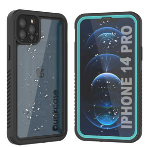 iPhone 14 Pro Waterproof Case, Punkcase [Extreme Series] Armor Cover W/ Built In Screen Protector [Teal]