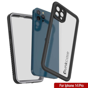 iPhone 14 Pro Waterproof Case, Punkcase [Extreme Series] Armor Cover W/ Built In Screen Protector [White]