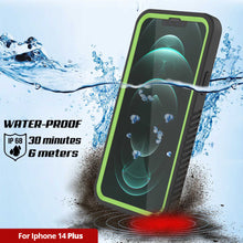 Load image into Gallery viewer, iPhone 14 Plus Waterproof Case, Punkcase [Extreme Series] Armor Cover W/ Built In Screen Protector [Light Green]
