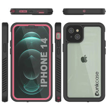 Load image into Gallery viewer, iPhone 14  Waterproof Case, Punkcase [Extreme Series] Armor Cover W/ Built In Screen Protector [Pink]
