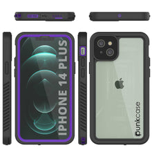 Load image into Gallery viewer, iPhone 14 Plus Waterproof Case, Punkcase [Extreme Series] Armor Cover W/ Built In Screen Protector [Purple]
