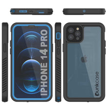 Load image into Gallery viewer, iPhone 14 Pro Waterproof Case, Punkcase [Extreme Series] Armor Cover W/ Built In Screen Protector [Light Blue]
