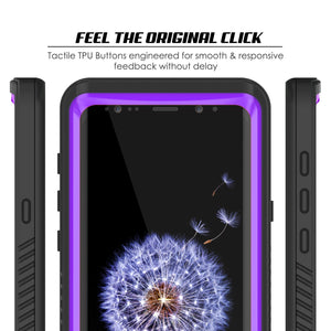 Galaxy S9 Waterproof Case, Punkcase [Extreme Series] Armor Cover [Purple]