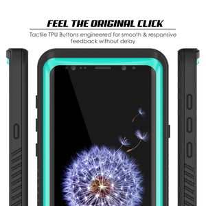 Galaxy S9 Waterproof Case, Punkcase [Extreme Series] [Slim Fit] Armor Cover [Teal]