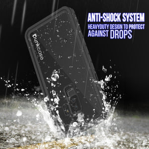 Galaxy S9 Plus Waterproof Case PunkCase StudStar Black Thin 6.6ft Underwater IP68 Shock/Snow Proof