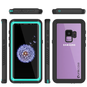 Galaxy S9 Waterproof Case, Punkcase [Extreme Series] [Slim Fit] Armor Cover [Teal]