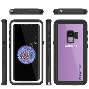 Galaxy S9 Waterproof Case, Punkcase [Extreme Series] [Slim Fit] Armor Cover [White]