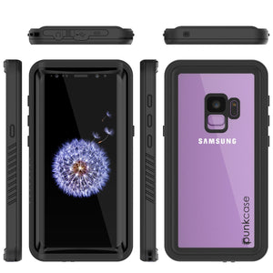 Galaxy S9 Waterproof Case, Punkcase [Extreme Series] [Slim Fit] Armor Cover [Black]