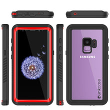 Load image into Gallery viewer, Galaxy S9 Waterproof Case, Punkcase [Extreme Series] Armor Cover [Red]
