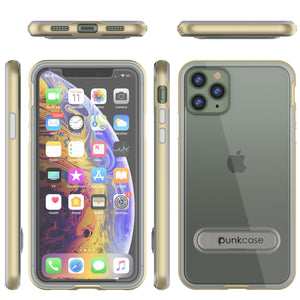 iPhone 12 Pro Max Case, PUNKcase [LUCID 3.0 Series] [Slim Fit] Protective Cover w/ Integrated Screen Protector [Gold]