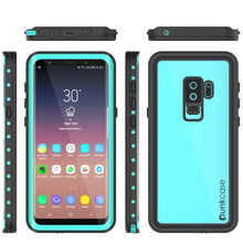 Load image into Gallery viewer, Galaxy S9 Plus Waterproof Case PunkCase StudStar Teal Thin 6.6ft Underwater IP68 Shock/Snow Proof
