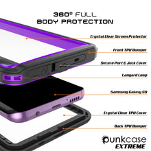 Load image into Gallery viewer, Galaxy S9 Waterproof Case, Punkcase [Extreme Series] Armor Cover [Purple]
