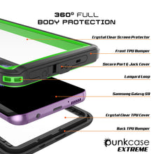 Load image into Gallery viewer, Galaxy S9 Waterproof Case, Punkcase [Extreme Series] Armor Cover [Light Green]
