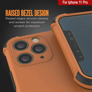 Punkcase Protective & Lightweight TPU Case [Sunshine Series] for iPhone 11 Pro [Orange]