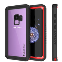 Load image into Gallery viewer, Galaxy S9 Waterproof Case, Punkcase [Extreme Series] Armor Cover [Red]
